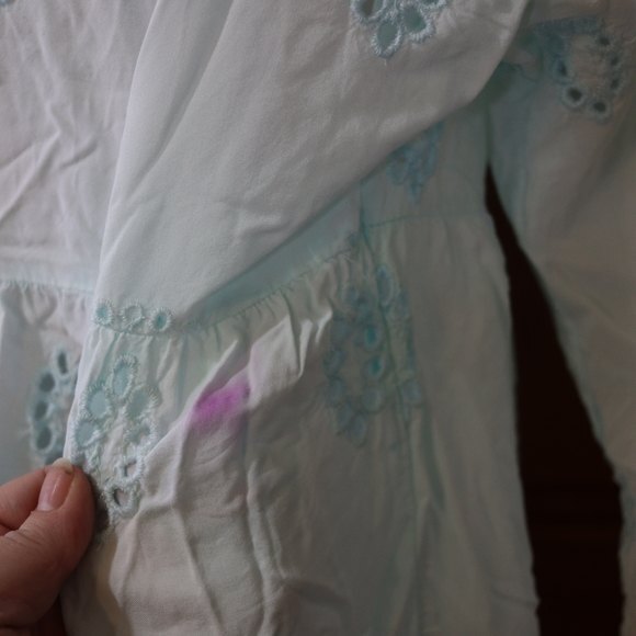 Ombre Eyelet Cover Up Mermaid Fairy Cottagecore L XL - Picture 5 of 13